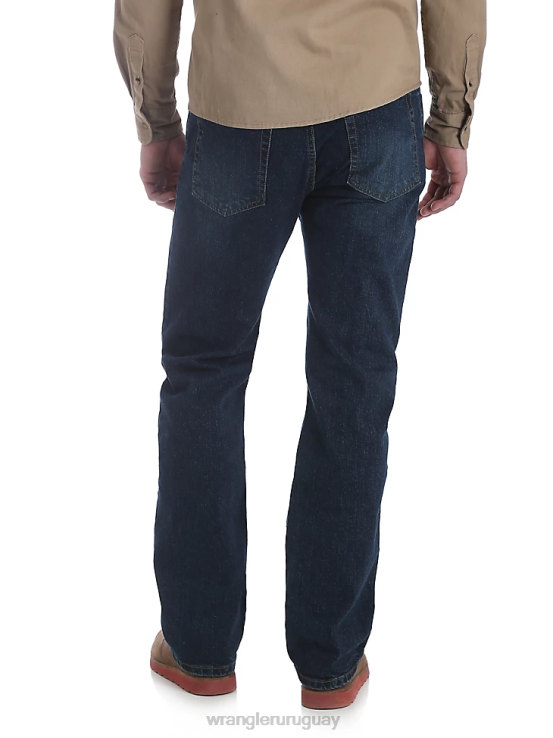 metro Wrangler hombres jeans de corte recto con flexión de mezclilla premium de cinco estrellas para mayor comodidad ropa F8J4V194