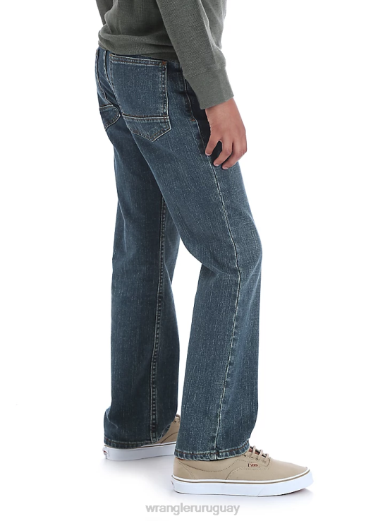 mezclilla bañada por el sol Wrangler Niños jeans de corte recto clásico cinco estrellas (husky) ropa F8J4V971