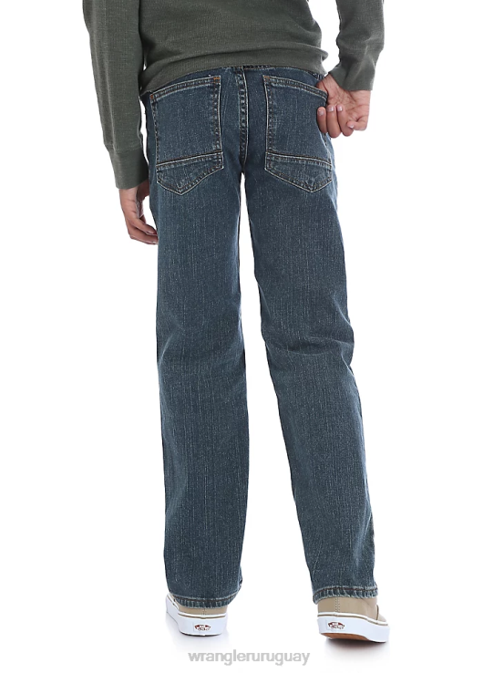 mezclilla bañada por el sol Wrangler Niños jeans de corte recto clásico cinco estrellas (husky) ropa F8J4V971
