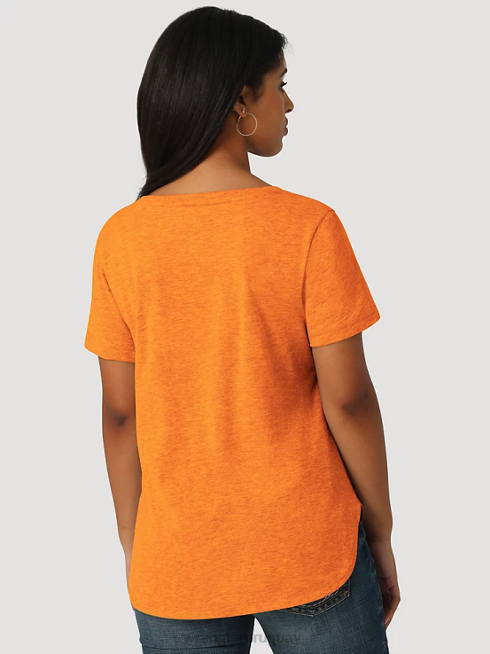 mezclilla media Wrangler mujer camisa vaquera de manga larga con broche estilo western ropa F8J4V880