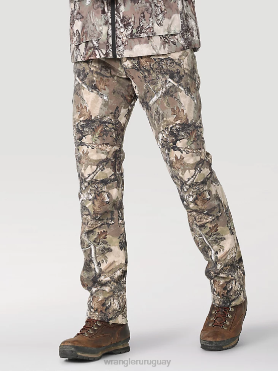 musgo Wrangler hombres pantalón de lona con pernera recta y corte regular resistente ropa F8J4V650