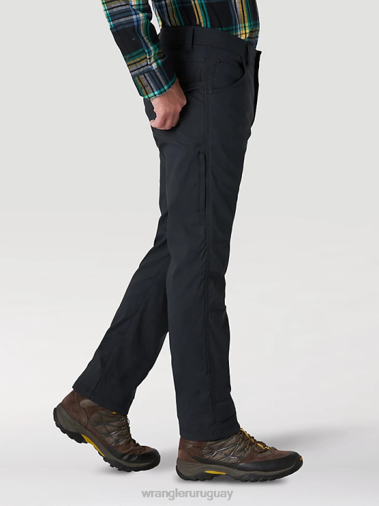 musgo Wrangler hombres pantalón de lona con pernera recta y corte regular resistente ropa F8J4V650