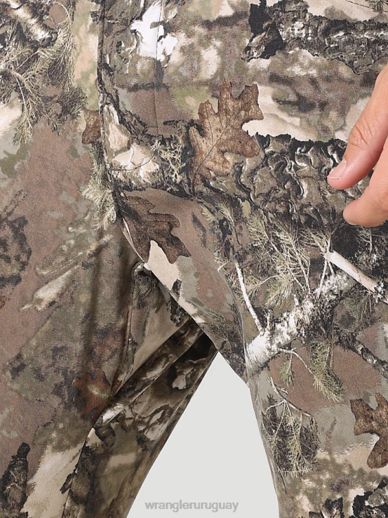 musgo Wrangler hombres pantalón de lona con pernera recta y corte regular resistente ropa F8J4V650