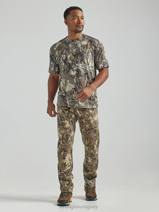 musgo Wrangler hombres pantalón de lona con pernera recta y corte regular resistente ropa F8J4V650