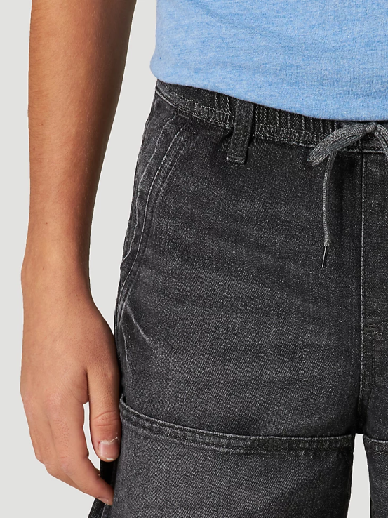 negro Wrangler Niños shorts skater de ajuste relajado ropa F8J4V1019