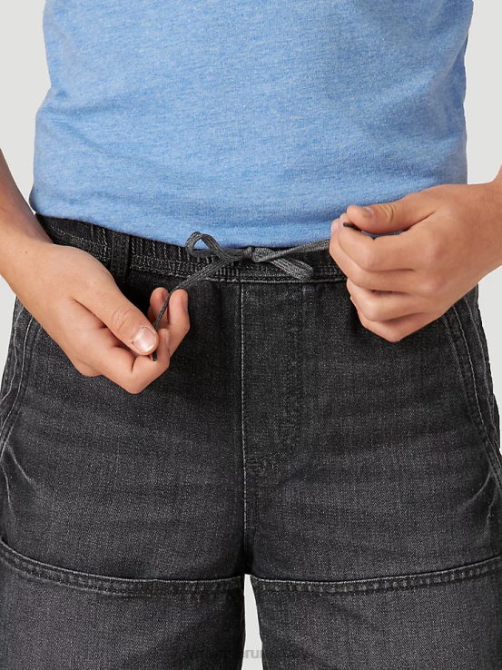 negro Wrangler Niños shorts skater de ajuste relajado ropa F8J4V1019