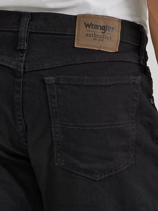 negro Wrangler hombres Authentics jeans flexibles de ajuste relajado ropa F8J4V101