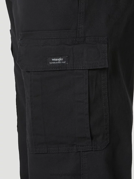 negro Wrangler hombres Pantalón cargo elástico relajado Authentics ropa F8J4V233