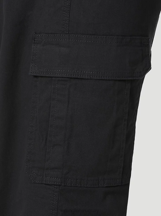 negro Wrangler hombres Pantalón cargo elástico relajado Authentics ropa F8J4V233