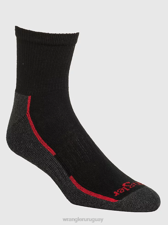 negro Wrangler hombres calcetines tobilleros acolchados (paquete de 6) accesorios F8J4V723