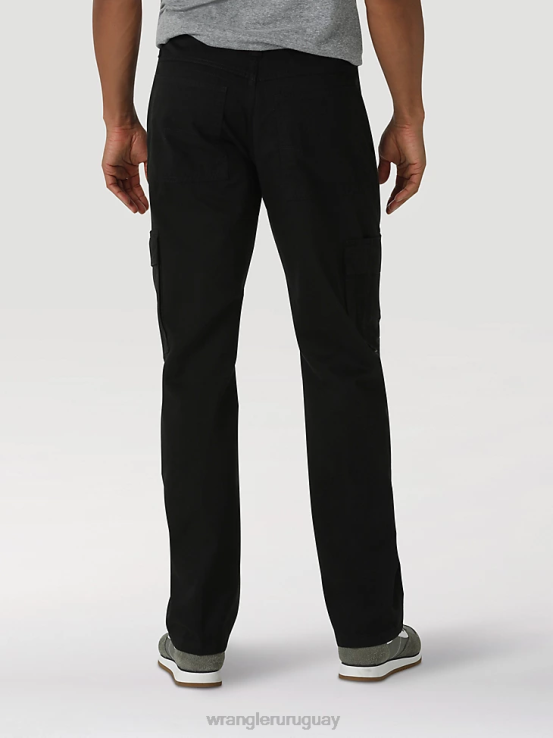 negro Wrangler hombres pantalones cargo relajados auténticos ropa F8J4V245