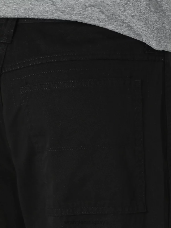 negro Wrangler hombres pantalones cargo relajados auténticos ropa F8J4V245