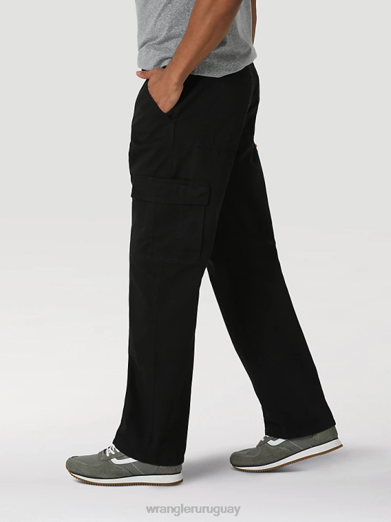 negro Wrangler hombres pantalones cargo relajados auténticos ropa F8J4V245