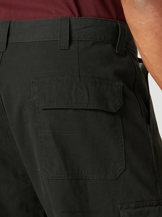 negro Wrangler hombres pantalón cargo ropa F8J4V217