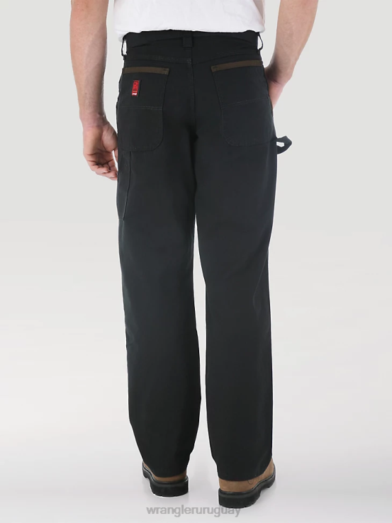 negro Wrangler hombres pantalón de carpintero riggs workwear ropa F8J4V270