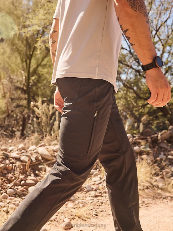 negro azabache Wrangler hombres pantalón atg fwds de cinco bolsillos ropa F8J4V254