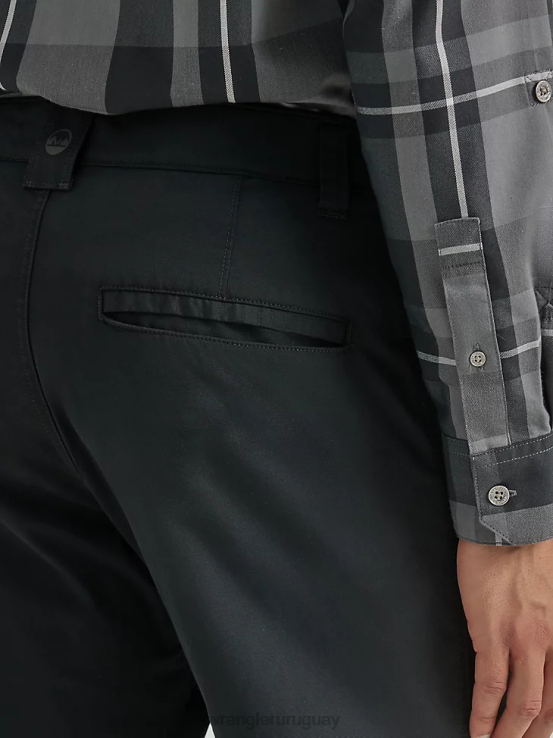 negro azabache Wrangler hombres pantalón chino al aire libre ropa F8J4V249