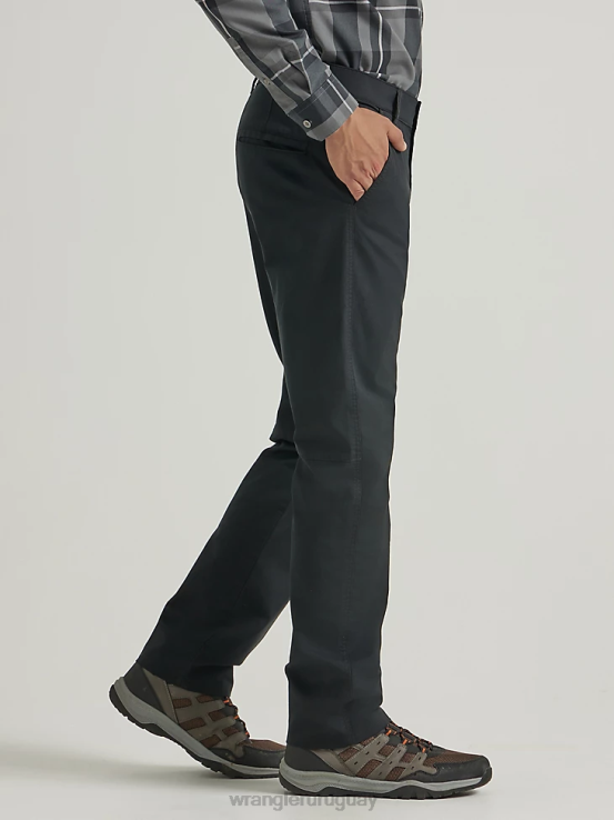 negro azabache Wrangler hombres pantalón chino al aire libre ropa F8J4V249