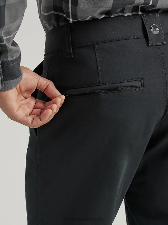 negro azabache Wrangler hombres pantalón chino al aire libre ropa F8J4V249
