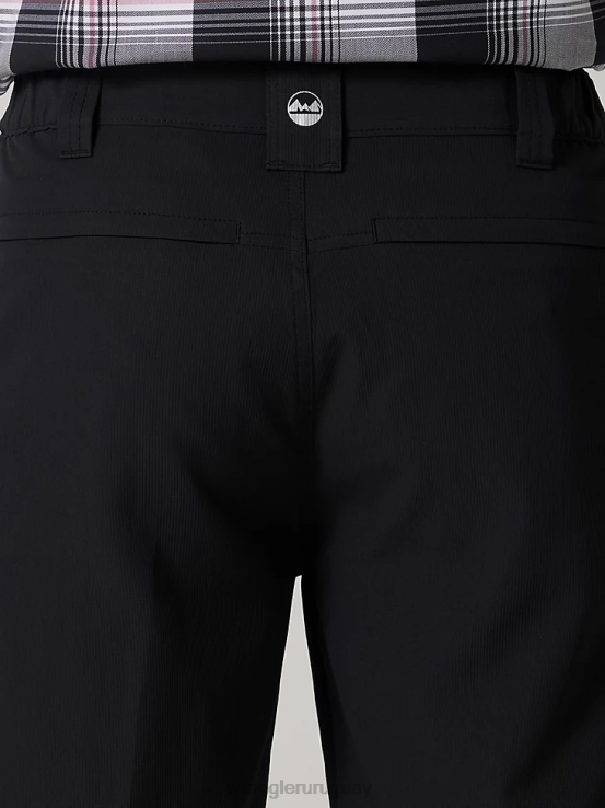negro azabache Wrangler hombres pantalón corto con cintura elástica de alto rendimiento ropa F8J4V595