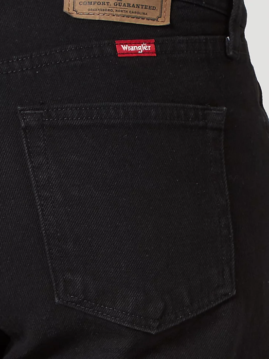 negro de carbón Wrangler hombres jeans de corte relajado de mezclilla premium de cinco estrellas ropa F8J4V87
