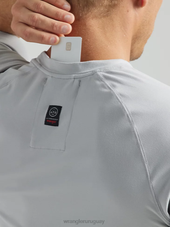 niebla del puerto Wrangler hombres camisa de punto atg performance ropa F8J4V641