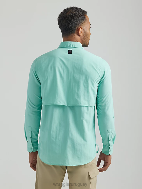 océano Wrangler hombres camisa de manga larga atg pescador ropa F8J4V339