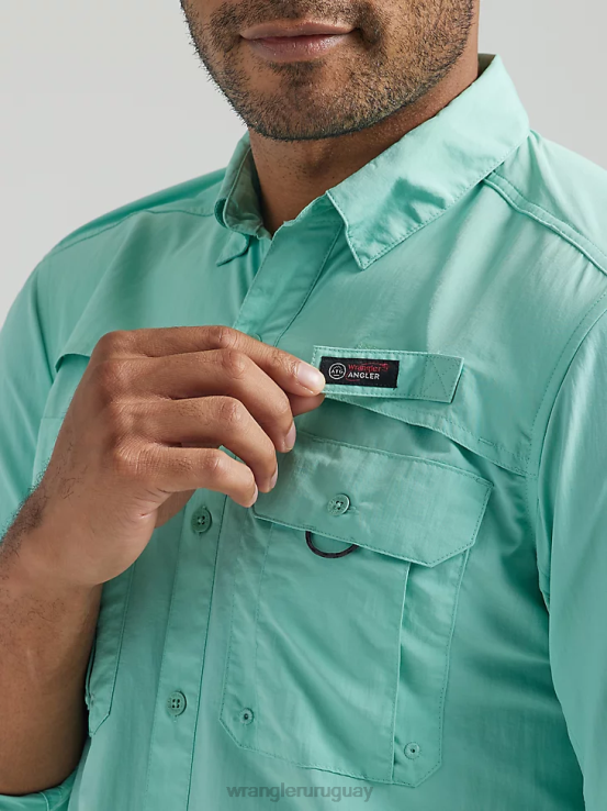 océano Wrangler hombres camisa de manga larga atg pescador ropa F8J4V339