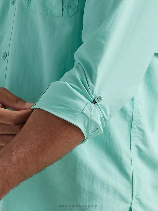 océano Wrangler hombres camisa de manga larga atg pescador ropa F8J4V339