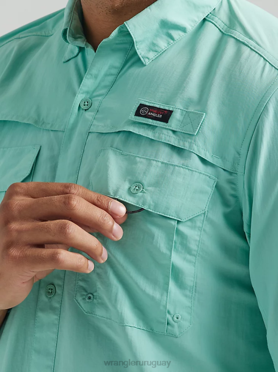 océano Wrangler hombres camisa de manga larga atg pescador ropa F8J4V339
