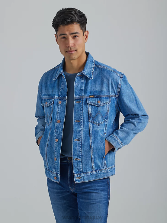 ojos azules Wrangler hombres chaqueta anti-fit Heritage ropa F8J4V617