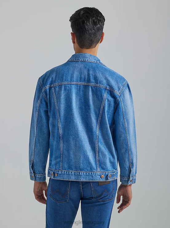 ojos azules Wrangler hombres chaqueta anti-fit Heritage ropa F8J4V617