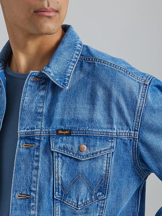 ojos azules Wrangler hombres chaqueta anti-fit Heritage ropa F8J4V617