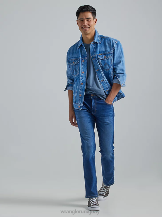 ojos azules Wrangler hombres chaqueta anti-fit Heritage ropa F8J4V617