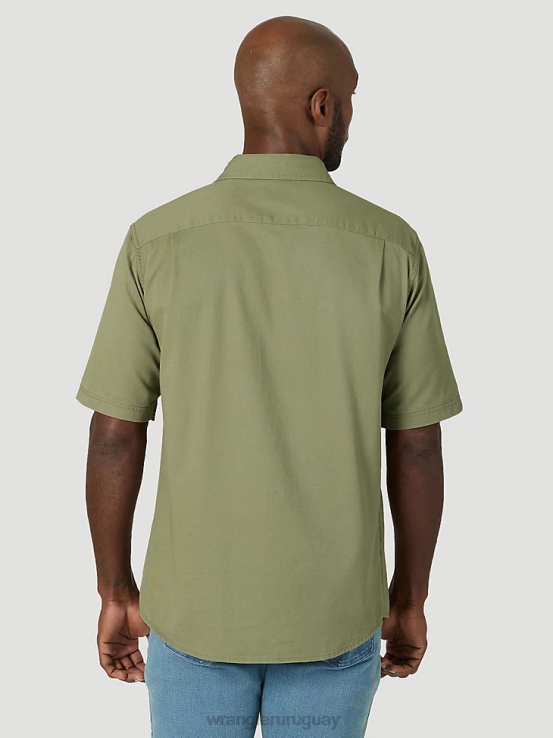 olivino Wrangler hombres camisa épica de sarga suave y flexible ropa F8J4V363