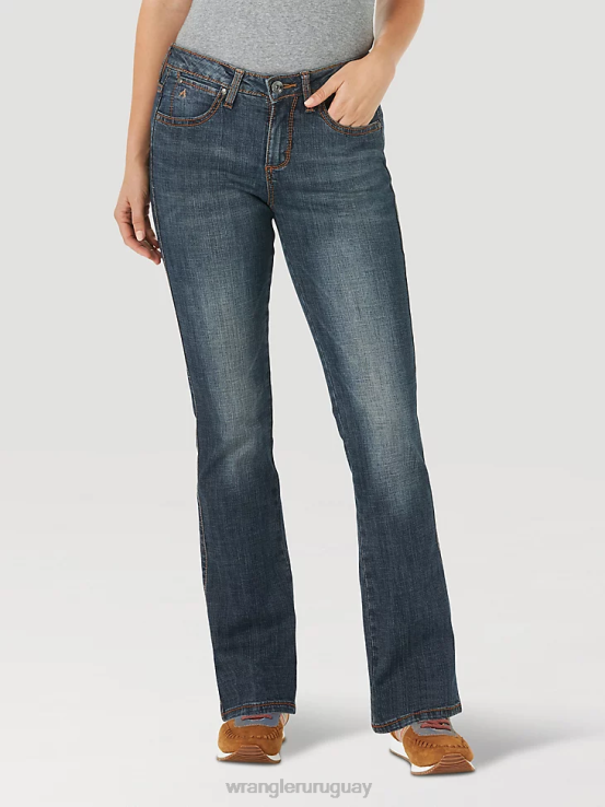 oro de otoño Wrangler mujer jean que adelgaza al instante ropa F8J4V751