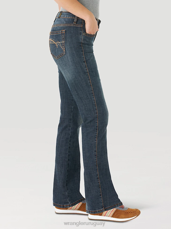 oro de otoño Wrangler mujer jean que adelgaza al instante ropa F8J4V751