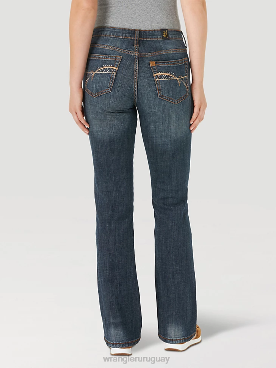 oro de otoño Wrangler mujer jean que adelgaza al instante ropa F8J4V751