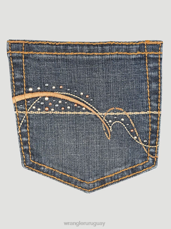 oro de otoño Wrangler mujer jean que adelgaza al instante ropa F8J4V751