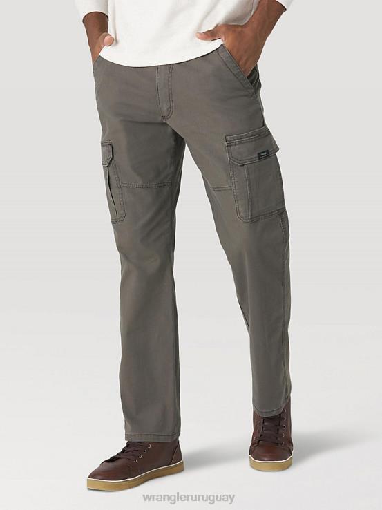 verde oliva Wrangler hombres Pantalón cargo elástico relajado Authentics ropa F8J4V230