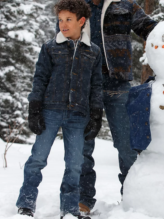 paseo por el sendero Wrangler Niños Vaqueros de corte slim con corte tipo bota vintage 20x ropa F8J4V980