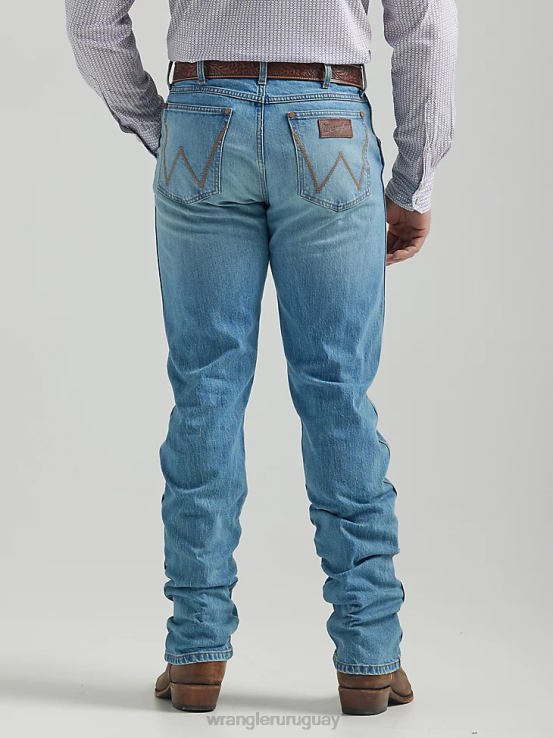 paso de búfalo Wrangler hombres jeans retro ajustados con pernera recta ropa F8J4V25