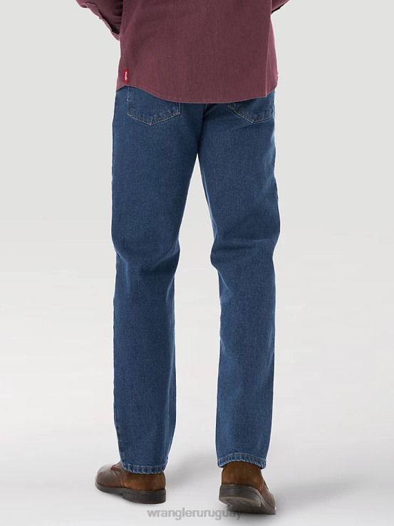 piedra Wrangler hombres mezclilla premium de cinco estrellas flexible para mayor comodidad jean de ajuste relajado ropa F8J4V81