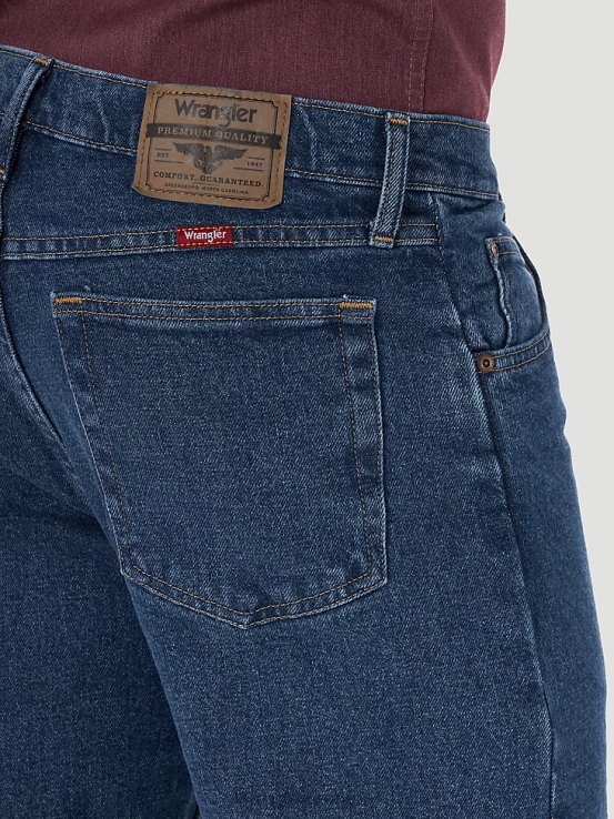 piedra Wrangler hombres mezclilla premium de cinco estrellas flexible para mayor comodidad jean de ajuste relajado ropa F8J4V81
