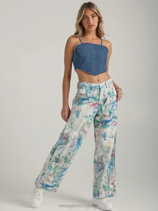 piedra ligera Wrangler mujer reelaborado corto ropa F8J4V822