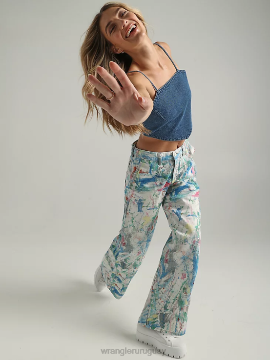 piedra ligera Wrangler mujer reelaborado corto ropa F8J4V822