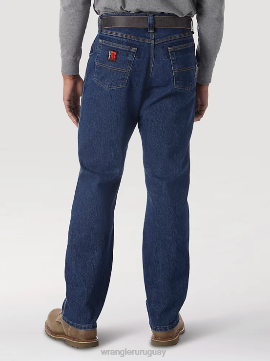 piedra media Wrangler hombres Vaqueros de cinco bolsillos con comodidad avanzada y ropa de trabajo Riggs ropa F8J4V669