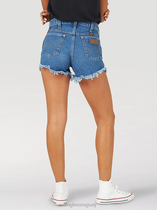 piedra oscura Wrangler mujer reelaborado corto ropa F8J4V823