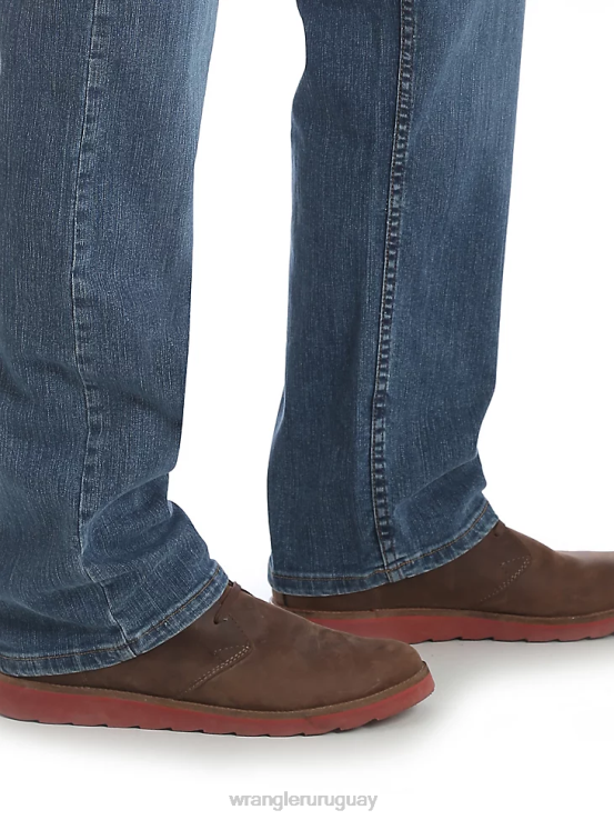 pizarra Wrangler hombres mezclilla premium de cinco estrellas flexible para mayor comodidad jean de ajuste relajado ropa F8J4V84