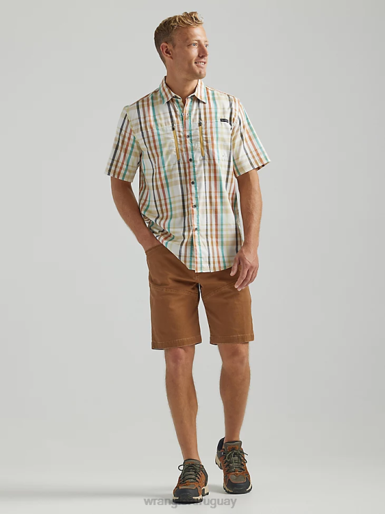 playa carolina Wrangler hombres camisa a cuadros atg by horizonte ropa F8J4V296